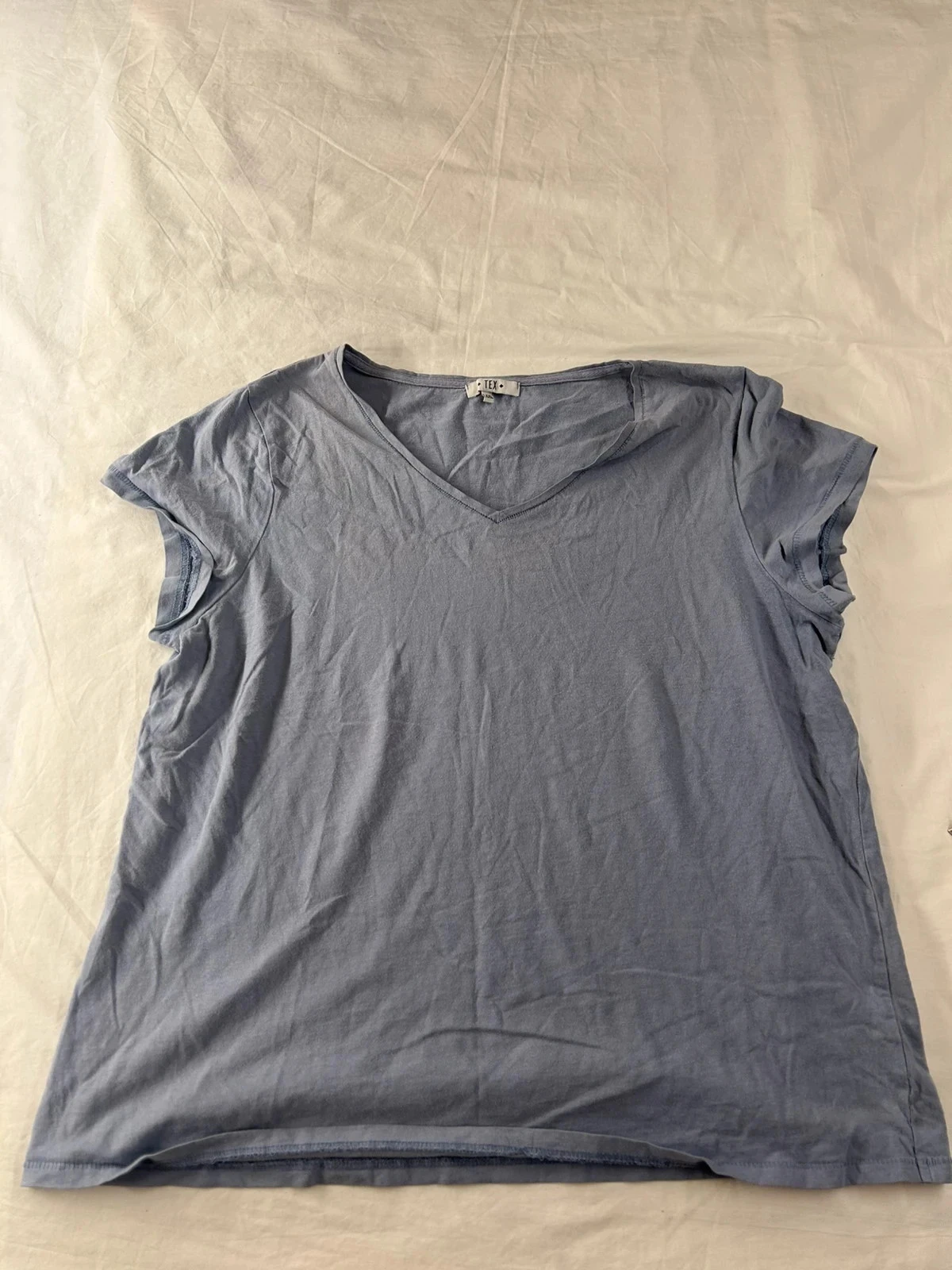 T-shirt bleu clair tex